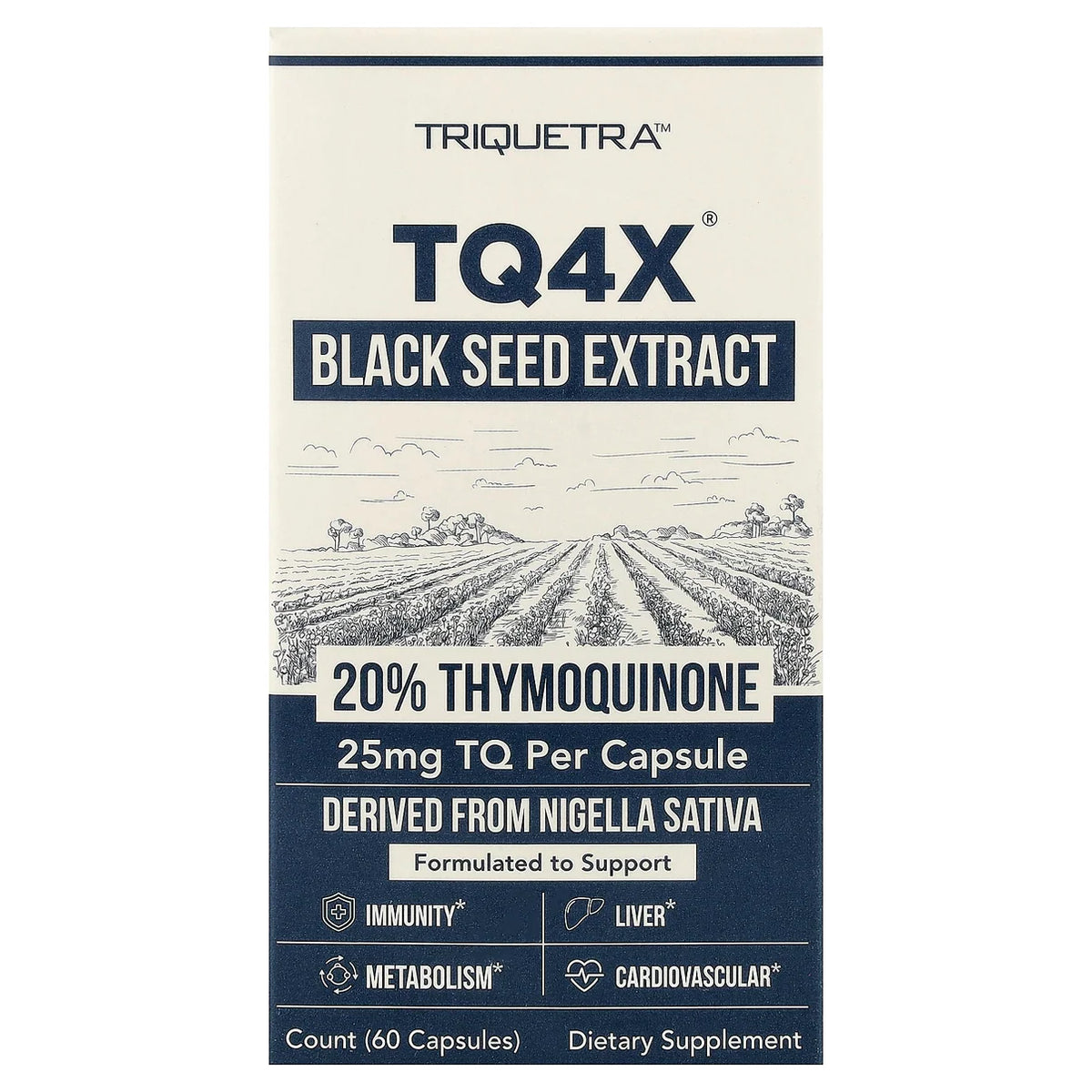 Triquetra Health, TQ4X® Black Seed Extract, 60 Capsules