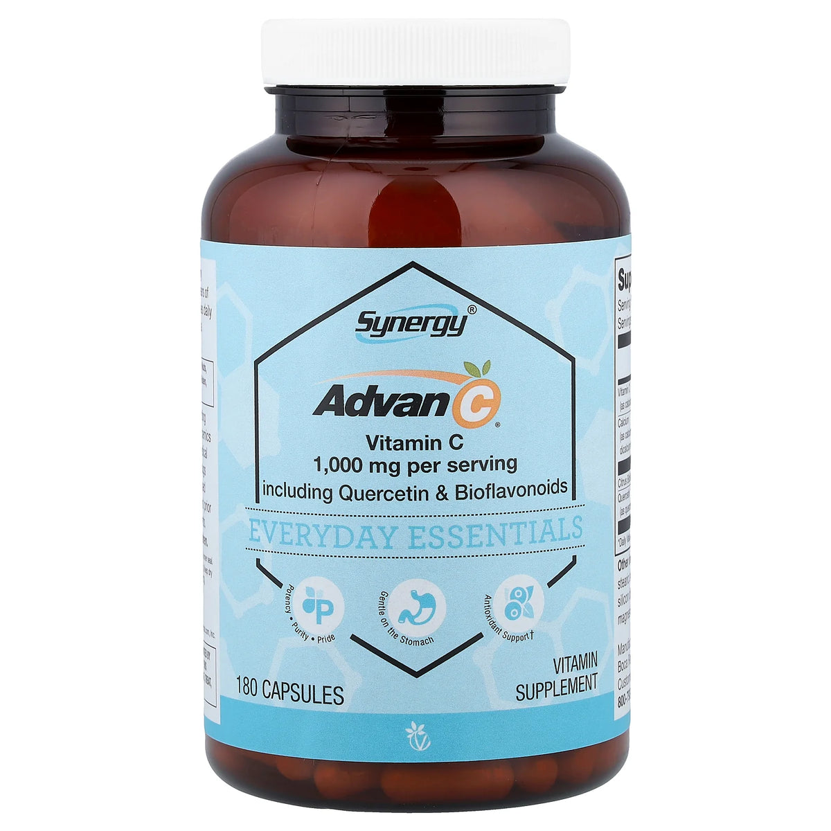 Synergy®, Advan-C® Including Quercetin & Bioflavonoids, 180 Capsules