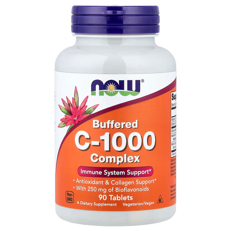 NOW Foods, Buffered C-1000 Complex 90 & 180 tabs
