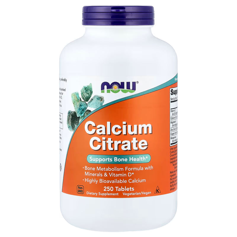 NOW Foods, Calcium Citrate, 250 Tablets