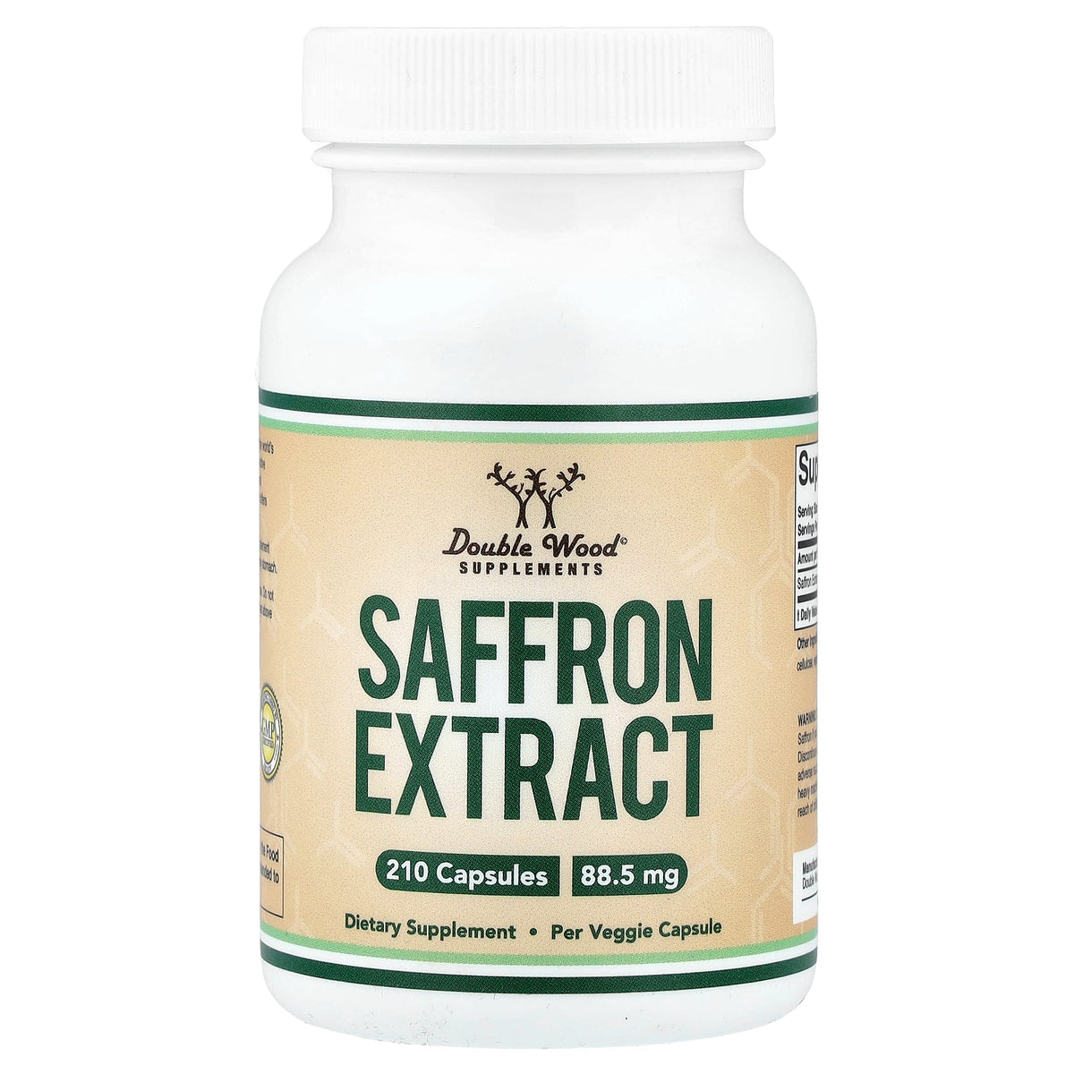 Double Wood Supplements, Saffron Extract, 88.5 mg, 210 Capsules