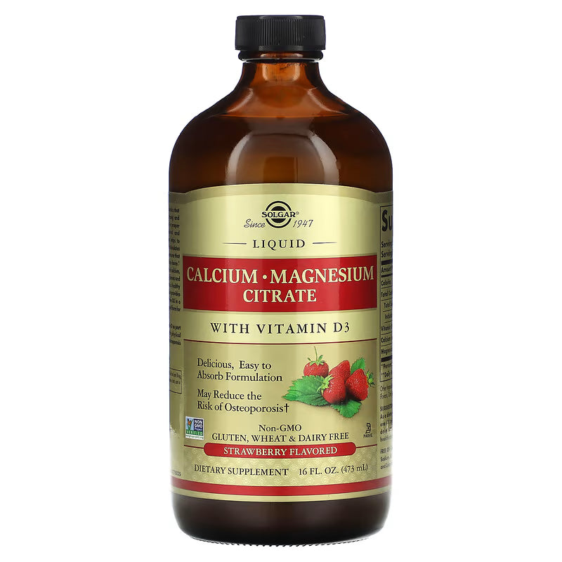 Solgar, Calcium Magnesium Citrate w/ Vitamin D3, 16 fl oz