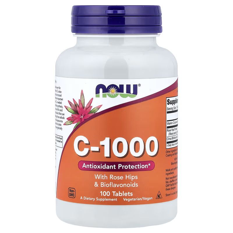 Now Foods Vitamin C with Rosehips 1000 mg