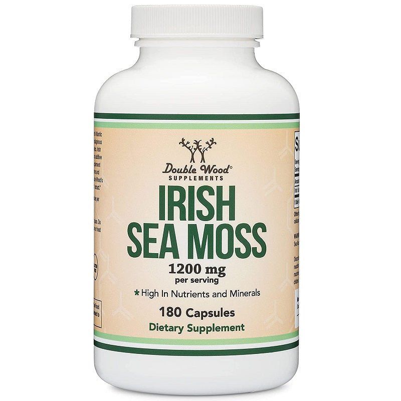 Double Wood Irish Sea Moss 600 mg per cap