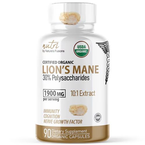 Nutri, Organic Lion's Mane, 10:1 Dual Extraction, 1,900 mg (633mg)
