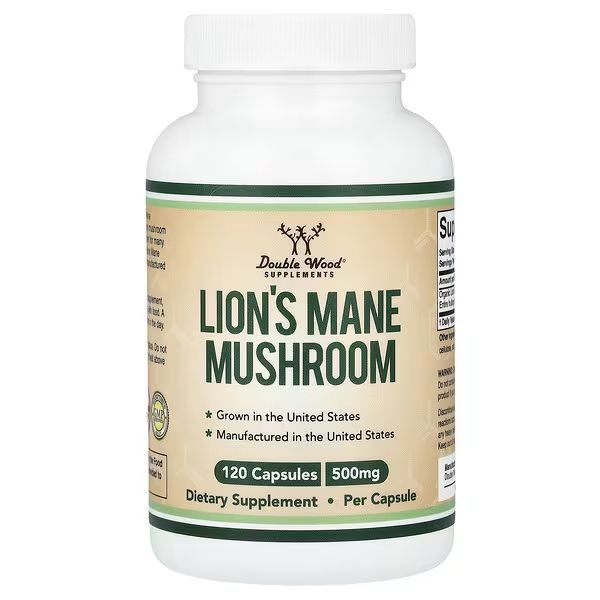 Double Wood Lion's Mane  Mushroom
